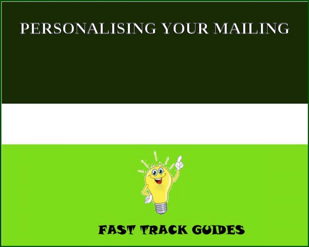 Big bigCover of PERSONALISING YOUR MAILING