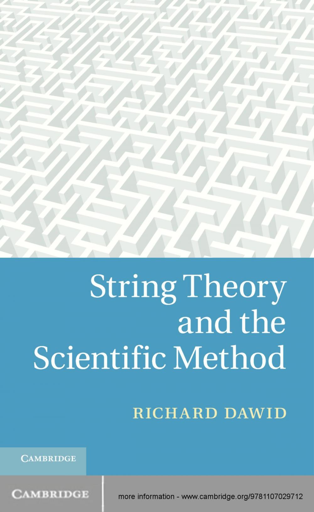 Big bigCover of String Theory and the Scientific Method