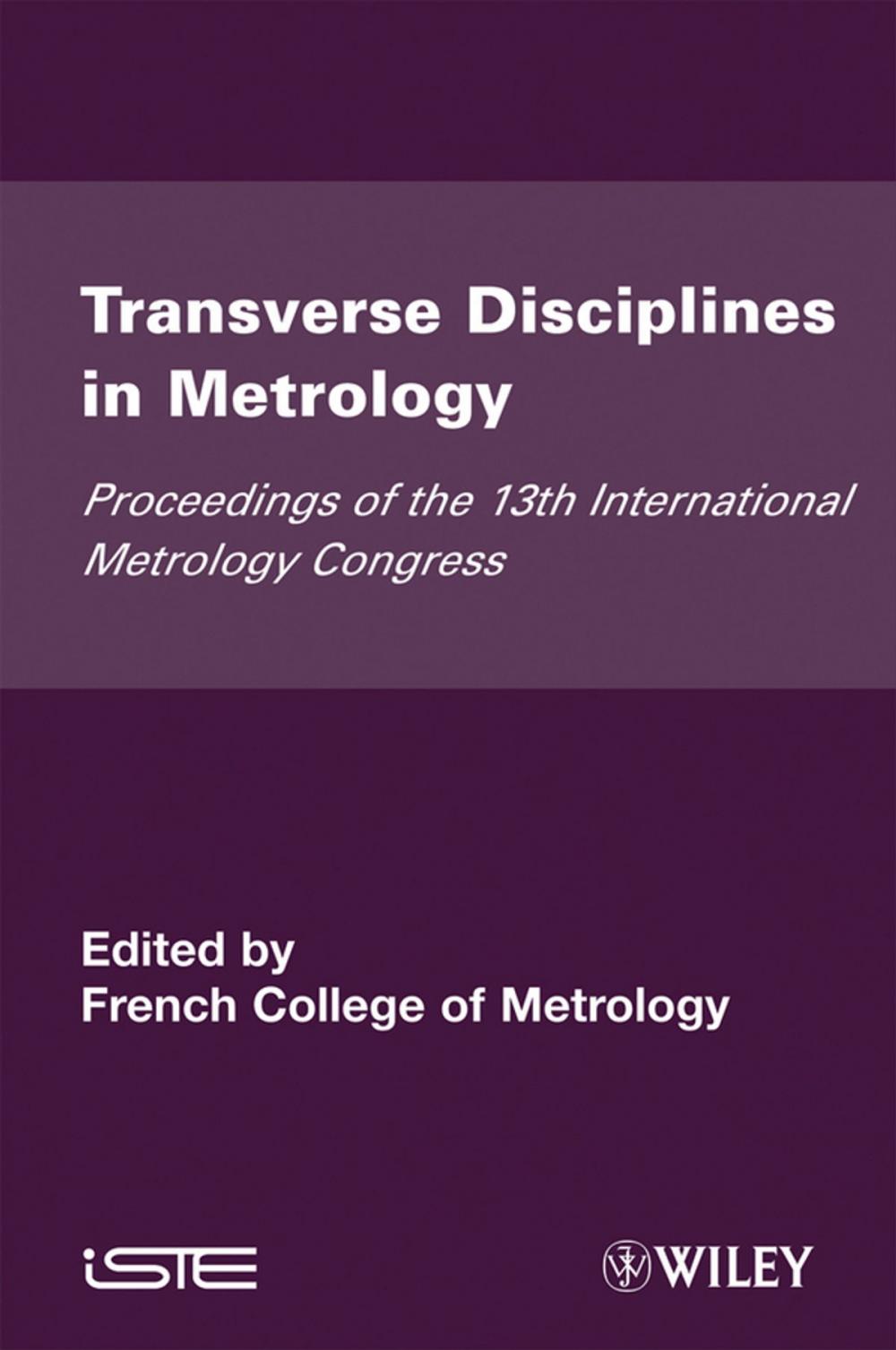 Big bigCover of Transverse Disciplines in Metrology