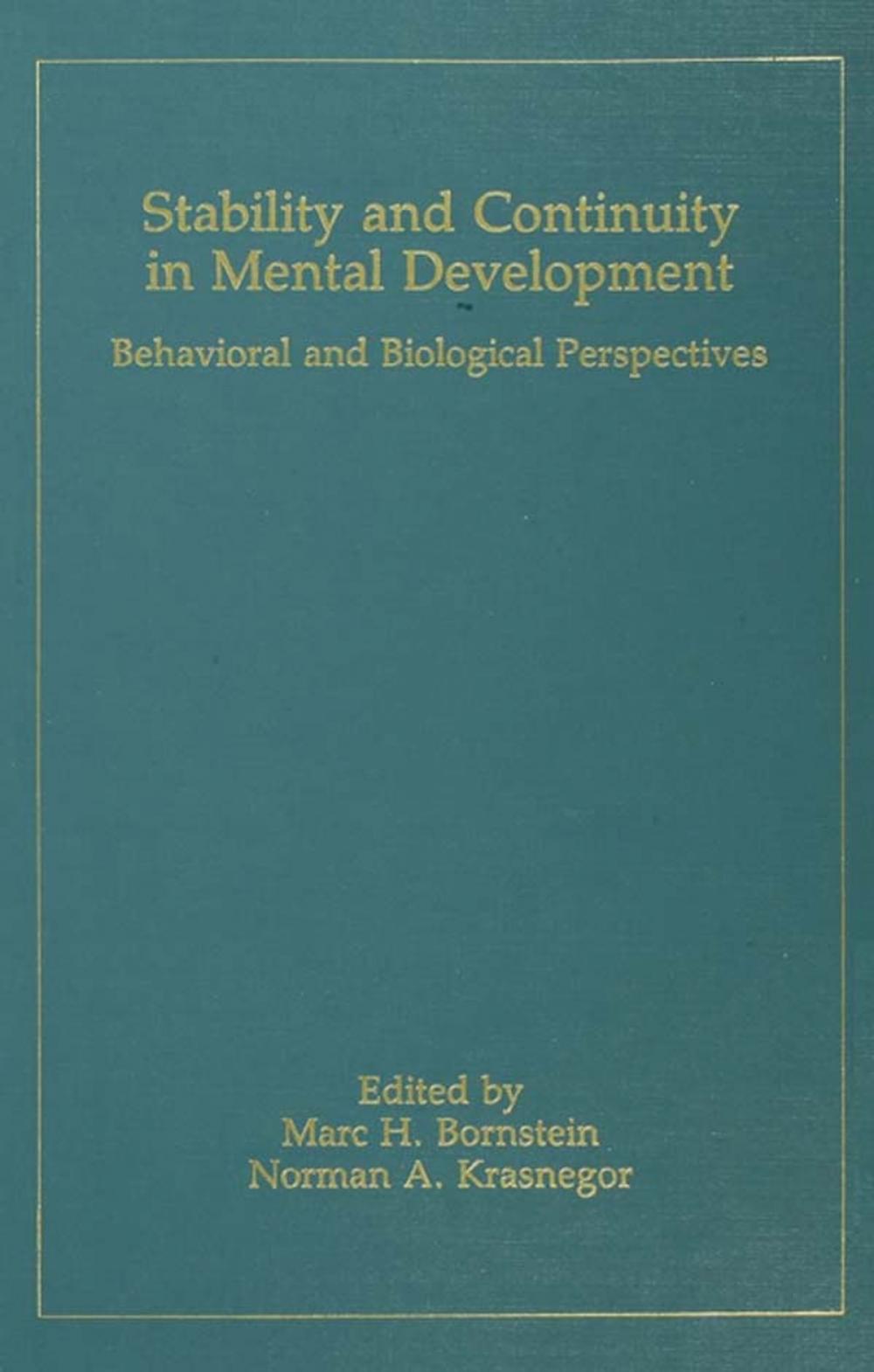 Big bigCover of Stability and Continuity in Mental Development
