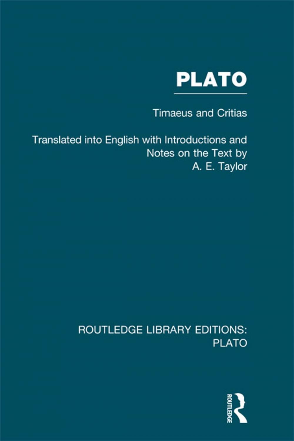 Big bigCover of Plato: Timaeus and Critias (RLE: Plato)