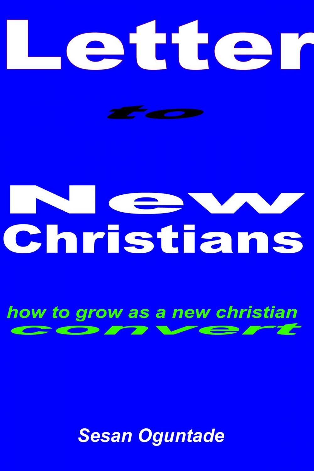 Big bigCover of A Letter To Newly Born Again Christians