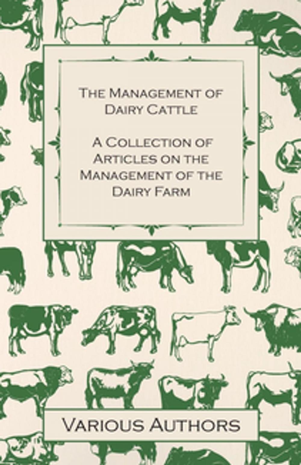 Big bigCover of The Management of Dairy Cattle - A Collection of Articles on the Management of the Dairy Farm