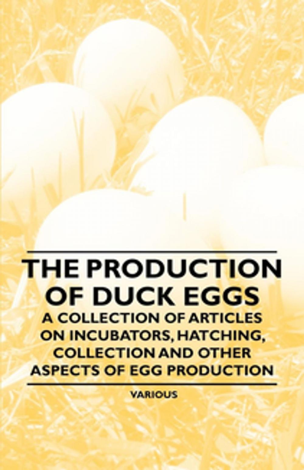 Big bigCover of The Production of Duck Eggs - A Collection of Articles on Incubators, Hatching, Collection and Other Aspects of Egg Production