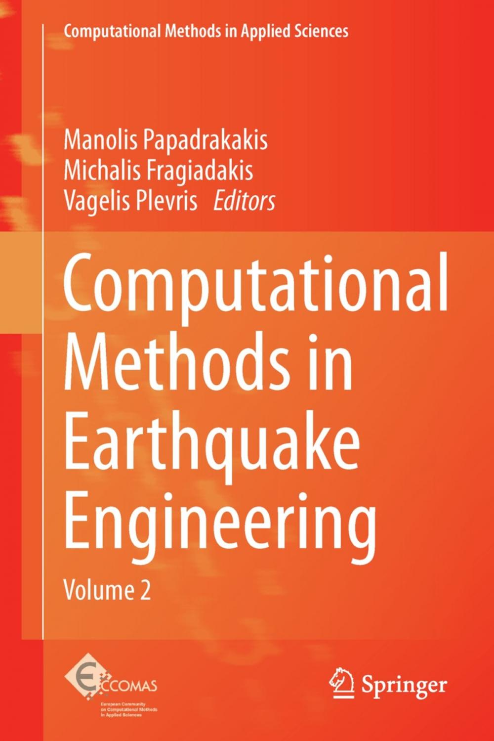 Big bigCover of Computational Methods in Earthquake Engineering