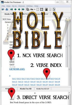 Cover of Holy Bible (ASV Red Letter Edition): Fast Navigation, Search Every Verse with 1. NCX Verse Search, 2. Verse Index, & 3. Direct Verse Search