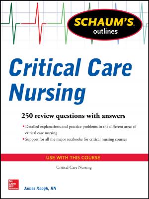 Cover of the book Schaum's Outline of Critical Care Nursing by Aubrey C. Daniels