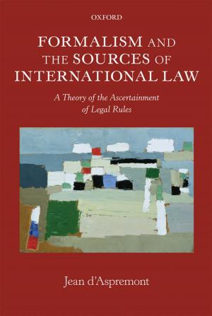 Cover of the book Formalism and the Sources of International Law by Tony Wright