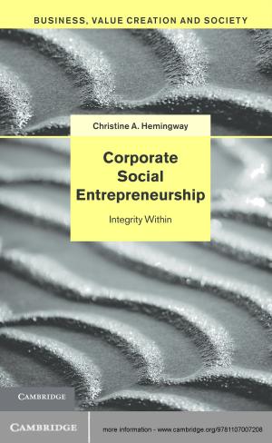 Cover of the book Corporate Social Entrepreneurship by Christian Barry, Gerhard Øverland