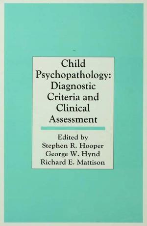 Cover of the book Child Psychopathology by Jack Zevin