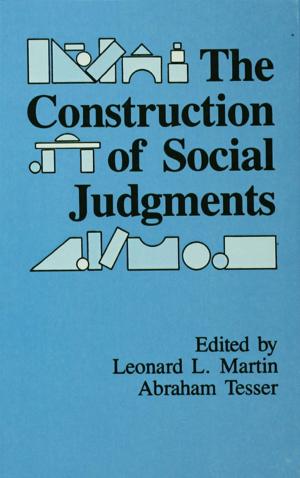 Cover of the book The Construction of Social Judgments by Ronald H Chilcote