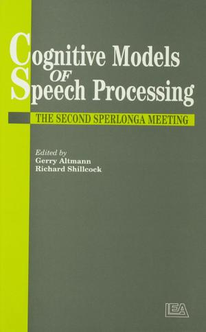 bigCover of the book Cognitive Models Of Speech Processing by 