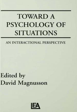 Cover of the book Toward A Psychology of Situations by Tzvi C. Marx