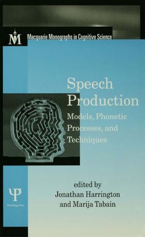 Cover of the book Speech Production by Yanni Loukissas