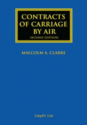 Cover of Contracts of Carriage by Air