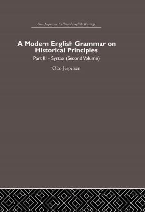 Cover of the book A Modern English Grammar on Historical Principles by Maria Isabel Studer Noguez