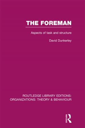 Cover of the book The Foreman (RLE: Organizations) by Leonard Zusne, Warren H. Jones