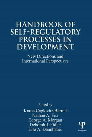 Cover of the book Handbook of Self-Regulatory Processes in Development by 