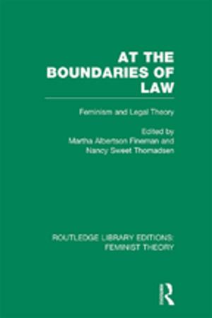 Cover of the book At the Boundaries of Law (RLE Feminist Theory) by Rupert Hodder