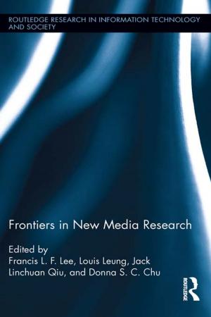 Cover of the book Frontiers in New Media Research by Mikko Rask, Kaisa Matschoss, Timo Aarrevaara, Luciano d’Andrea, Saulė Mačiukaitė-Žvinienė, Loreta Tauginienė, Vytautas Dikčius