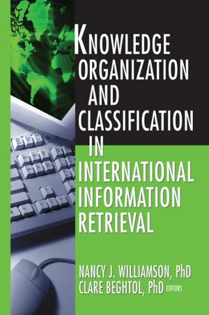 Cover of the book Knowledge Organization and Classification in International Information Retrieval by Morimichi Watanabe, Edited by Gerald Christianson