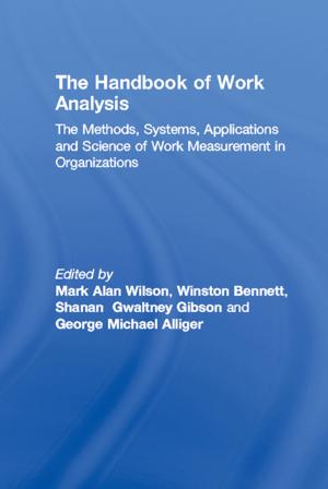 Cover of the book The Handbook of Work Analysis by Victoria N. Morgan