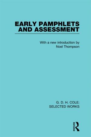 Cover of the book G. D. H. Cole: Early Pamphlets & Assessment (RLE Cole) by 