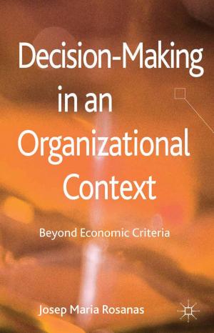 Cover of the book Decision-Making in an Organizational Context by Chiara Beccalossi