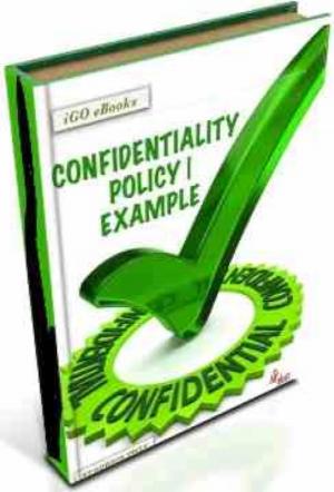 Cover of the book Confidentiality Policy | Example by Gordon Owen, iGO eBooks