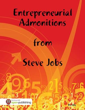 Cover of the book Entrepreneurial Admonitions from Steve Jobs by Michael Cimicata