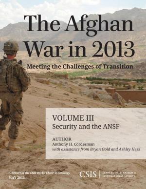 Book cover of The Afghan War in 2013: Meeting the Challenges of Transition