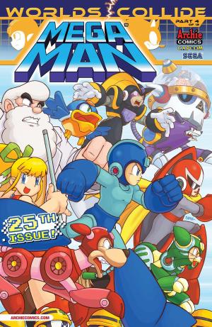 Cover of the book Mega Man #25 by Roberto Aguirre-Sacasa, Dan Parent, Rich Koslowski; Jack Morelli; Digikore Studios