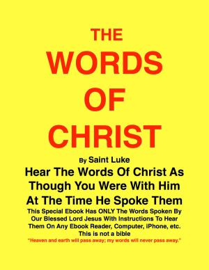 Cover of the book THE WORDS OF CHRIST By St Luke by Milton Gray