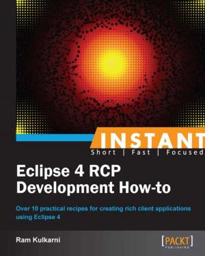Cover of the book Instant Eclipse 4 RCP Development How-to by Viswa Viswanathan, Shanthi Viswanathan, Atmajitsinh Gohil, Yu-Wei, Chiu (David Chiu)