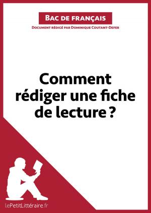 Cover of the book Comment rédiger une fiche de lecture? (Bac de français) by Ophélie Ruch