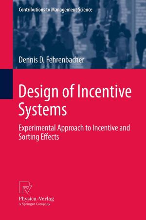 Book cover of Design of Incentive Systems