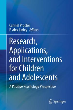 Cover of the book Research, Applications, and Interventions for Children and Adolescents by Jasper Reid