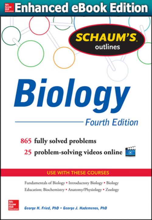 Cover of the book Schaum's Outline of Biology by George H. Fried, George J. Hademenos, McGraw-Hill Education