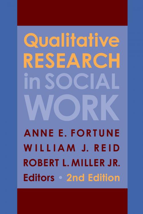 Cover of the book Qualitative Research in Social Work by Anne Fortune, Robert Miller, Jr., William J. Reid, Columbia University Press