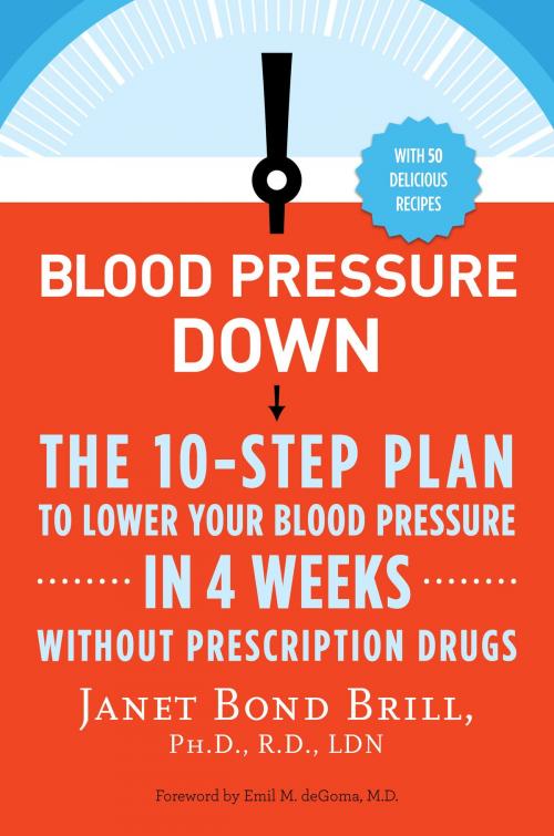 Cover of the book Blood Pressure Down by Janet Bond Brill, PhD RD, Potter/Ten Speed/Harmony/Rodale