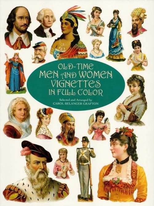 Cover of the book Old-Time Men and Women Vignettes in Full Color by , Dover Publications