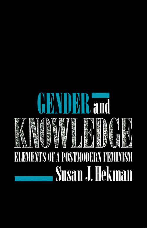 Cover of the book Gender and Knowledge by Susan J. Hekman, Wiley
