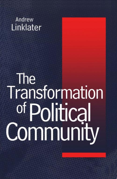 Cover of the book Transformation of Political Community by Andrew Linklater, Wiley