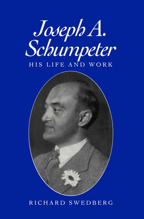 Cover of the book Joseph A. Schumpeter by Richard Swedberg, Wiley