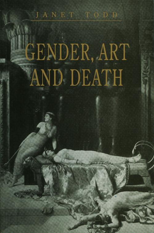 Cover of the book Gender, Art and Death by Janet Todd, Wiley