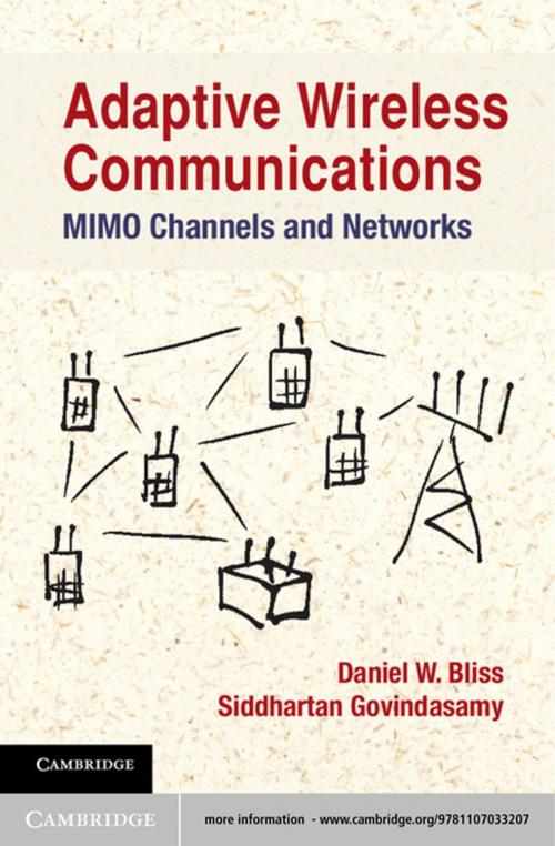 Cover of the book Adaptive Wireless Communications by Daniel W. Bliss, Siddhartan Govindasamy, Cambridge University Press