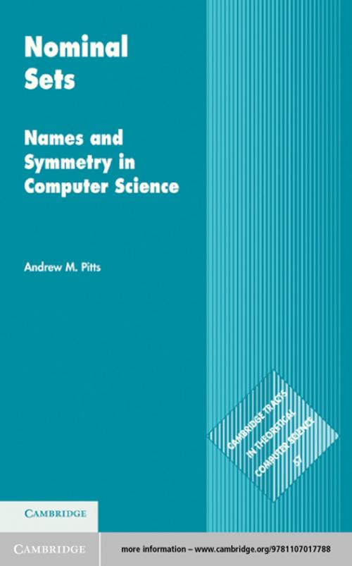 Cover of the book Nominal Sets by Andrew M. Pitts, Cambridge University Press