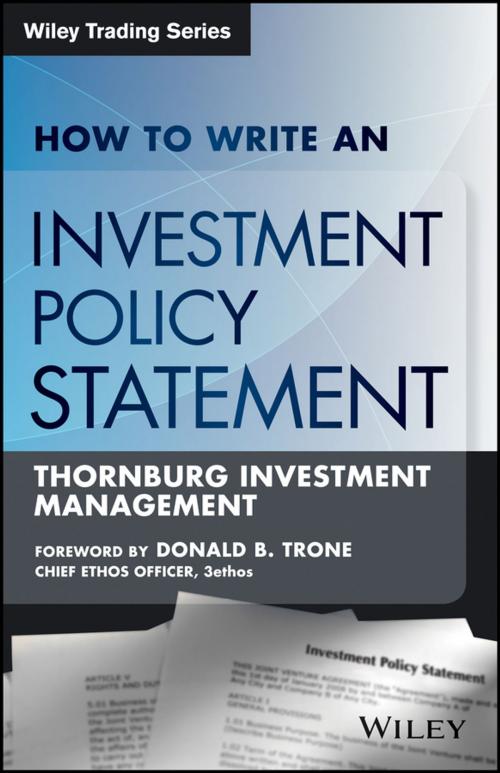 Cover of the book How to Write an Investment Policy Statement by Rocco DiBruno, Wiley