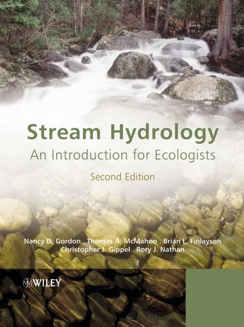 Cover of the book Stream Hydrology by Nancy D. Gordon, Thomas A. McMahon, Brian L. Finlayson, Christopher J. Gippel, Rory J. Nathan, Wiley
