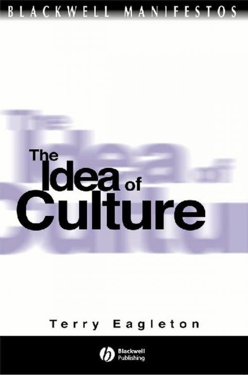 Cover of the book The Idea of Culture by Terry Eagleton, Wiley